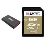 Emtec - Pack mobilité - Disque SSD X210 256 GB + Carte SD 128 GB