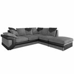 Dino Right Hand Fabric Cord Corner Sofa