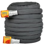 HOZELOCK - Hybrid Watering Hose Tuffhoze 12.5 m : Extremely Flexible, Tuff-Fibre Woven Technology, Suitable for High-pressure Cleaners (40 bar), Durable hose: Ready to Use [8112 8000]