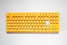 DuckyChannel One3 Yellow TKL Speed Silver Cherry MX Switch Keyboard - UK Layout