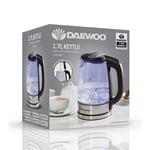 DAEWOO SDA1669GE 1.7L LED Kettle | 2200W | Boil Dry Protection |Auto Switch Off