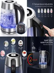 Aigostar Electric Glass Kettle with Variable Temperature, Keep-Warm,... 