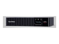 Cyberpower Professional Rack Mount Pr2000ert2uc - Ups (Rackmonterbar/Extern) - Ac 220/230/240 V - 2000 Watt - 2000 Va - Rs-232, Usb - Utgångskontakter: 10 - 2U - Svart