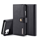DG.MING iPhone 11 Plånboksfodral med avtagbart skal, Black