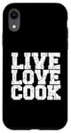 Coque pour iPhone XR Live Kitchen Love Cook Toque de chef 5 étoiles Cuisine