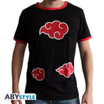 Naruto Shippuden Akatsuki Symbol T-Shirt Black (Large)