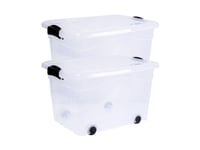 Siena Home Arkivopbevaringsboks Anzio Transparent 20 L (B X H X T) 450 X 250 X 335 Mm 2 Stk