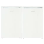 Cookology White 55cm Freestanding Side-by-Side Undercounter Fridge Freezer Pack