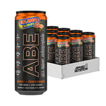 Applied Nutrition ABE Pre Workout Cans - All Black Everything Energy + Performance Drink, ABE Carbonated Beverage Sugar Free with Caffeine (Pack of 12 Cans x 330ml) (Orange Burst)