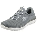 Skechers Summits Wide Fit Slip-On Trainers 321 541 - Charcoal Size 13 (47)