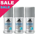Adidas Men Fresh Endurance Deodorant Antiperspirant Roll-On 3 x 50ml