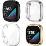 4 st Kompatibel med Fitbit Sense/Versa 3 skärmskydd, filmöverdrag