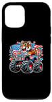 iPhone 14 Patriotic Tiger 4th July Monster Truck American Case