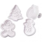 Creativ Utsticksform Med Prägel - Julmotiv 4 st