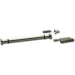 Unbekannt Grimme 24 8522 17 Verona Support de tablette en verre (support en verre) Ø 12 mm, longueur 200 mm pour montage mural, support d'étagère inoxydable, acier inoxydable brossé