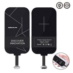 Nillkin Wireless Charger Receiver, Ultra-Thin Wireless Charging Qi Receiver Type-C Android Charger Pad Receiver for Google Pixel XL/LG V20/HTC 10/OnePlus 3/Oneplus 5/Oneplus 6 and other USB-C Phones