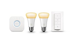 Philips Hue Ambient White LED Smart Light Bulb Starter Kit – E27