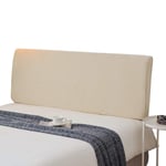 Renhe Headboard Slipcover Stretch Bed Headboards Cover Dustproof Head Protector Cover for Bedroom Beige 180cm