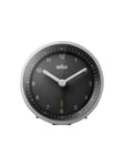 Braun BC07 - alarm clock - round - quartz - desktop - silver/black