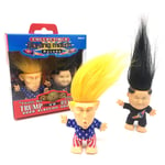 Deeabo 2pcs/set Mini PVC Donald Trump Kim Jong-un Action Figure Collectible Gift Vinyl Doll Retro Troll Doll Ornaments