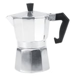 Fdit 3/6/9/12 Cups Aluminum Italian Type Moka Pot Espresso Coffee Maker Stove Home Office Hot Coffeepot(300ML 6cups)