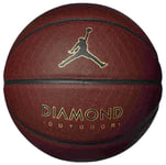 Jordan Diamond 8P Outdoor Basketball - Amber / Black / Metallic Gold / Black - Size 7