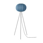 Made By Hand Knit-Wit 45 Round High floor lamp Blue stone