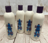 *NEW* 4x 300ml Aussie Miracle Moist Shampoo Dry Thirsty Hair Macadamia Nut Oil