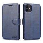Keallce Compatible for iPhone 11 Case, PU Leather Case Wallet Phone Case Cover Compatible for iPhone 11 Leather Case-6.1 inch, Blue