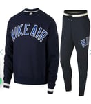 Nike Air Men's Full Tracksuit Navy - Size Large BNWT