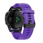 Garmin Fenix 7/6/6 Pro/Forerunner935/945 etc. Klockarmband i silikon - Lila