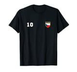 Czech Republic Number 10 Ten Soccer Flag Football Czechs T-Shirt
