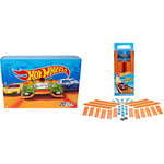 Hot Wheels 20-Car Pack of 1:64 Scale Vehicles, Gift for Collectors & Kids Ages 3 Years Old & Up, DXY59 - Amazon Exclusive & Fisher-Price BHT77 Mattel Track Builder Pack with Vehicle - Amazon Exclusive