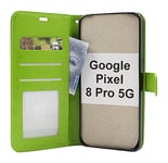 Crazy Horse Wallet Google Pixel 8 Pro 5G (Grön)