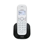 VTech CS1500 Téléphone sans Fil DECT avec Double Charge, téléphone Fixe Extra Fort, Mains Libres, Blocage des appels, Identification des appelants, écran et Clavier rétroéclairés, Blanc