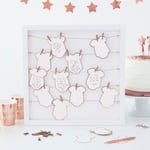 Gästbok Babyshower Rosé