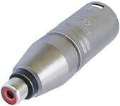 Neutrik NA2MPMF 3 Pin XLR Male to RCA Phono Socket. Audio Adaptor Convertor