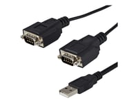Startech.Com Ftdi Usb Till Seriell Rs232-Kabeladapter Med 2 Portar Och Com-Retention - Seriell Adapter - Usb - Rs-232 X 2 - Svart