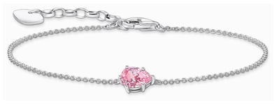 Thomas Sabo A2159-051-9-L19V Pink Pear-Cut Zirconia Sterling Jewellery