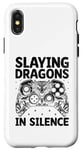 Coque pour iPhone X/XS Jeu vidéo Slaying Dragons In Silence
