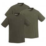 Pinewood T-Shirt 5447 3-pack (Storlek: 5XL, Färg: Grön / J.Brun Khaki)