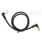Cat8 Ethernetkabel Kraftig 26AWG 40Gbps 2000MHz S FTP LAN Nätverkskabel med Vinkel Guldpläterad RJ45-kontakt 50cm