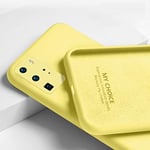 ECMQS New Liquid Silicone Soft Phone Cover Case For Huawei P40 Pro P30 P20 Lite Honor 20 8x 9x P Smart Z Plus Y9 Prime Nova 5t For Huawei P20 Yellow