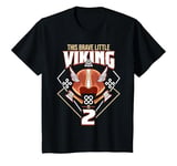 Youth This Brave Little Viking Is 2 - Cool Viking 2th Birthday T-Shirt