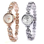 Stilren Damklocka Strass Rosenguld
