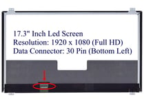 17.3" Led Lcd Screen Asus G751 G751JT G751JL eDP 30 Pin FHD LP173WF4 (SP)(D1)