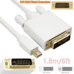 Mini DisplayPort DP Thunderbolt To DVI-D Cable DVI Video Adapter For MacBook Mac