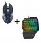 Pack Gamer Universel (Souris Gamer Metal + Mini Clavier Gamer) QWERTY USB LED Gaming