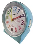 Unity Children's Beep Alarm Clock-49027, Baby Blue, 10.5 x 10.5 x 6.5cm