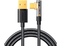 Joyroom USB C vinkelkabel - USB för snabbladdning och dataöverföring 3A 1,2 m svart (S-UC027A6)